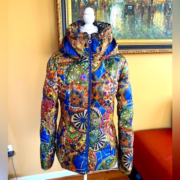 Finn Flare colorful puffer coat - Picture 3 of 17